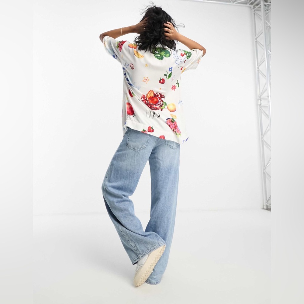 Damson Madder Chlo Beach Calypso Pocket Shirt in Picnic UK 10 / US 6 - Picture 10 of 14